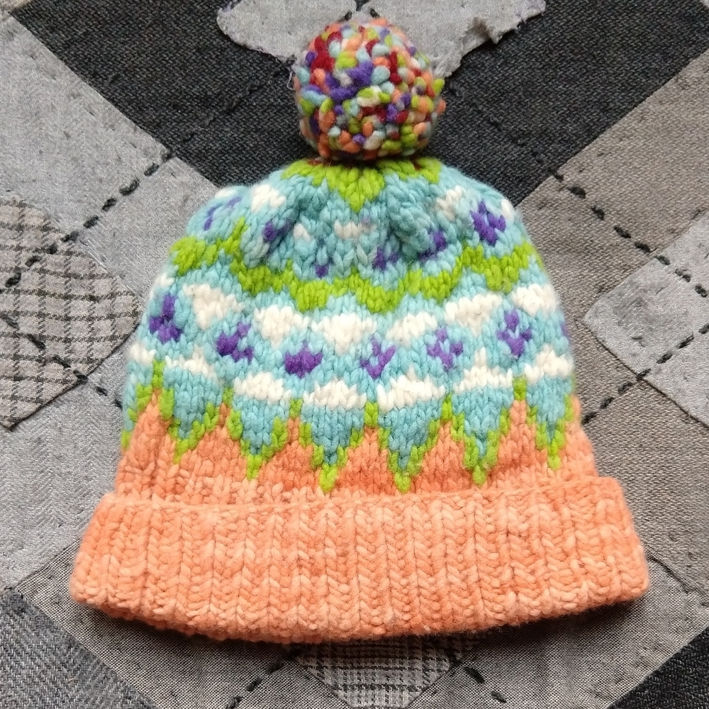 Chamula 100% Merino Wool Pom Beanie